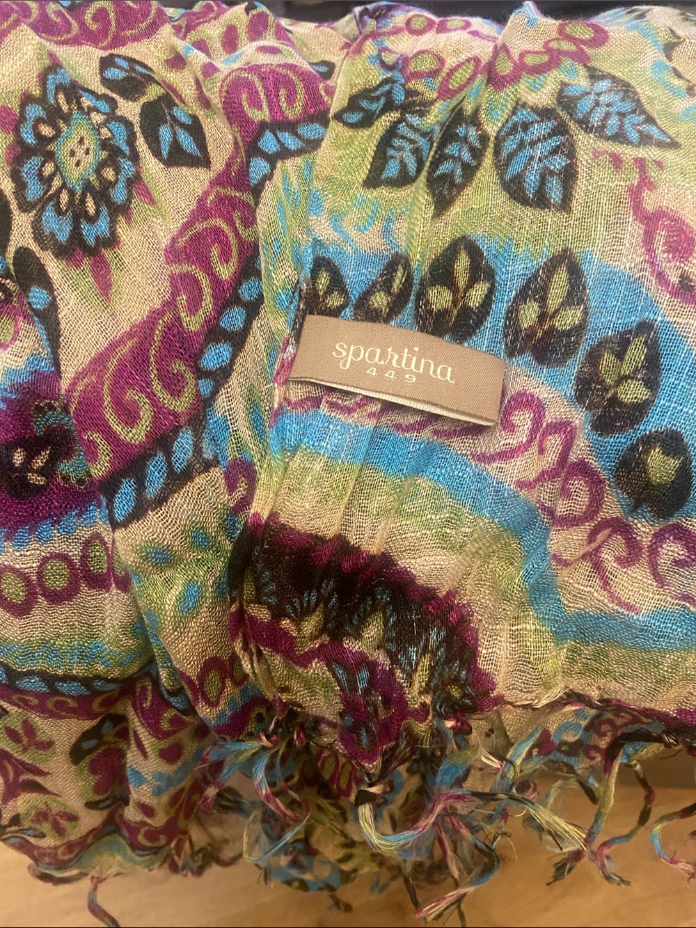 Spartina 449 Multi color floral scarf